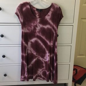 Purplish/ maroon tie dye dress